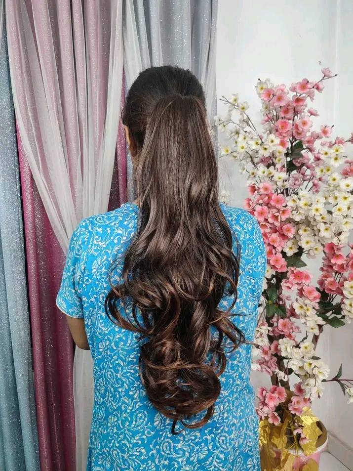 (ব্রাউন)Brown Kakra Hair Extensions