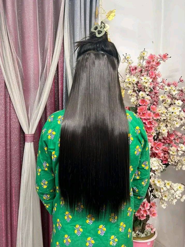 (ব্রাউন) ৩০ ইঞ্চি লম্বা ৫ ক্লিপ স্টেট হেয়ার